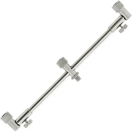 Produktbild: G8DS® Rod Buzz für 3 Ruten aus Edelstahl einstellbar 25 cm -40 cm Angeln Angelzubehör Rutenhalter Karpfen grob