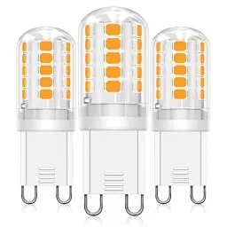 Produktbild: G9 LED Lampe warmweiß, G9 3W 2700K, LED Leuchtmittel 3W entspricht 30W-40W Halogenlampe, G9 Glühbirne 360LM Lampen AC 220V kein Flackern, nicht dimmbar, Enegiesparende G9 kleine Birne(3 Pack)