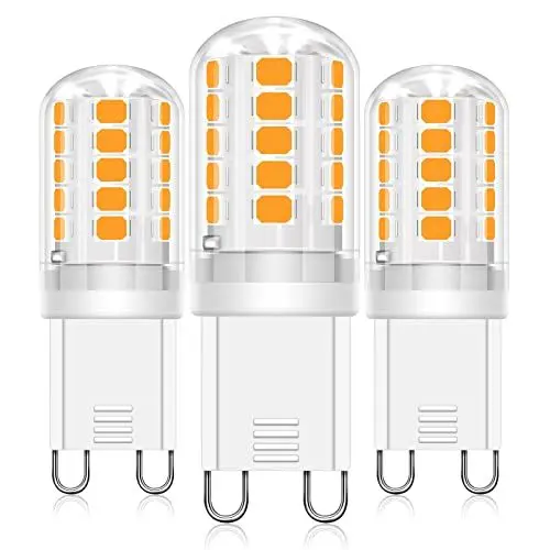 Produktbild: G9 LED Lampe warmweiß, G9 3W 2700K, LED Leuchtmittel 3W entspricht 30W-40W Halogenlampe, G9 Glühbirne 360LM Lampen AC 220V kein Flackern, nicht dimmbar, Enegiesparende G9 kleine Birne(3 Pack)