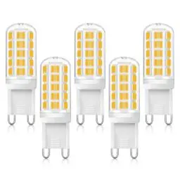 Produktbild: G9 LED Lampen Warmweiß 3000K, Leuchtmittel 3W 400LM Ersatz Für Halogenlampe 40W, Kein Flackern, AC 220V 230V Glühlampe, Nicht Dimmbar, Energiesparende Kleine Birne, 5er Pack