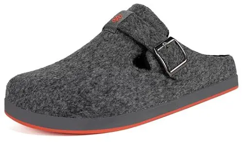 Produktbild: Gaatpot Hausschuhe Herren Pantoffeln Damen Filzclog Winter Filz Slipper,Grau A,EU42