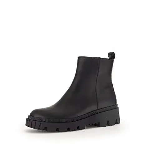 Produktbild: Gabor Damen Biker Boots, Frauen Stiefeletten,Wechselfußbett,Best Fitting,uebergangsschuhe,uebergangsstiefel,schwarz (schwarz),38.5 EU / 5.5 UK