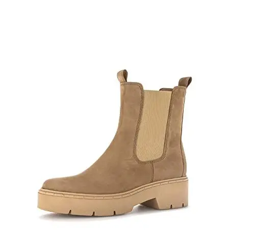 Produktbild: Gabor Damen Chelsea Boots, Frauen Stiefeletten,Wechselfußbett,Best Fitting,Booties,halbstiefel,Kurzstiefel,nut (Caramel),37.5 EU / 4.5 UK