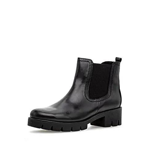 Produktbild: Gabor Damen Chelsea Boots, Frauen Stiefeletten,Wechselfußbett,Best Fitting,uebergangsschuhe,uebergangsstiefel,warm,Bootee,schwarz,43 EU / 9 UK