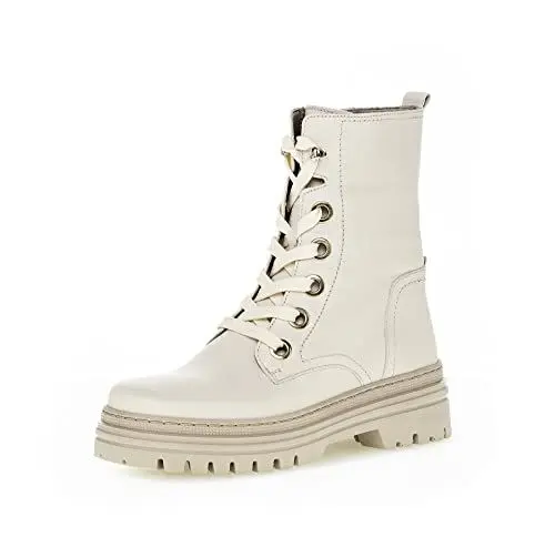 Produktbild: Gabor Damen Combat Boots, Frauen Stiefeletten,Wechselfußbett,Best Fitting,Kurzstiefel,uebergangsschuhe,Panna (Panna),39 EU / 6 UK