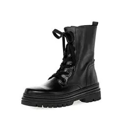 Produktbild: Gabor Damen Combat Boots, Frauen Stiefeletten,Wechselfußbett,Best Fitting,Winterstiefel,Winterschuhe,gefüttert,schwarz (Uni),40 EU / 6.5 UK