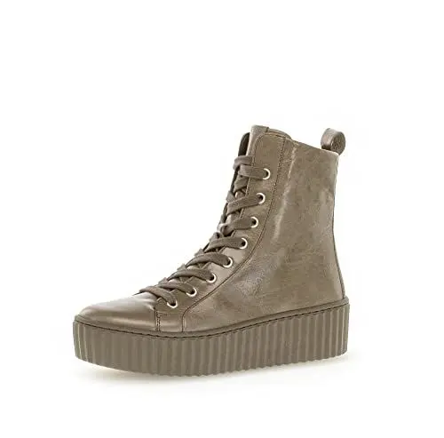 Produktbild: Gabor Damen Combat Boots, Frauen Stiefeletten,Wechselfußbett,Best Fitting,uebergangsstiefel,schnürstiefel,Salbei (Tartufo),39 EU / 6 UK