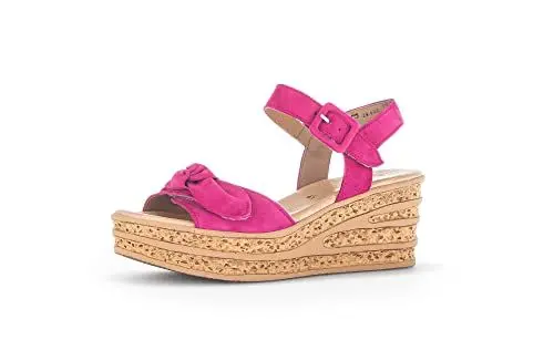 Produktbild: Gabor Damen Keilsandalen, Frauen Sandalen,Best Fitting,Keilabsatz,Wedge-Heel,hoch,Sommerschuhe,Freizeitschuhe,offene Schuhe,pink,38.5 EU / 5.5 UK