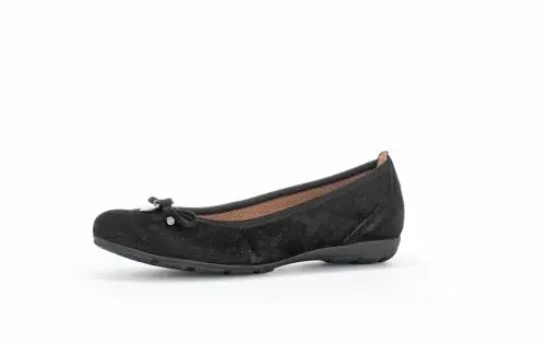Produktbild: Gabor Damen Klassische Ballerinas, Frauen Flats,Halbschuhe,Sommerschuhe,Ballerina-Schuhe,Ballett-Schuhe,Ballet-Flats,flach,schwarz,38.5 EU / 5.5 UK