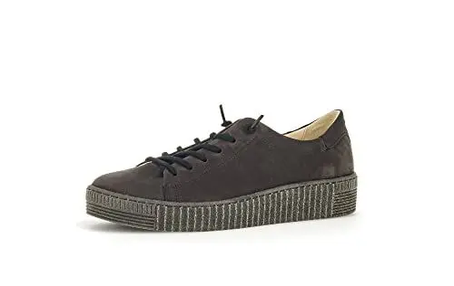Produktbild: Gabor Damen Low-Top Sneaker, Frauen Halbschuhe,Wechselfußbett,Best Fitting,Laufschuhe,schnürschuhe,schnürer,Pepper (anthrazit),40 EU / 6.5 UK