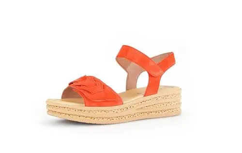 Produktbild: Gabor Damen Plateausandalen, Frauen Sandalen,Best Fitting,Strandschuhe,Plateausandaletten,Dicke Sohle,bequem,Sommerschuhe,Pumpkin,39 EU / 6 UK
