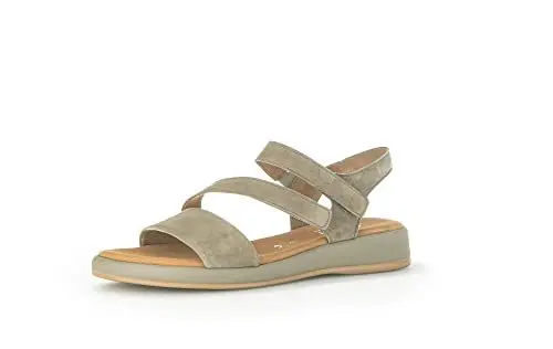 Produktbild: Gabor Damen Riemchensandalen, Frauen Sandalen,Moderate Mehrweite (G),Freizeitschuhe,offene Schuhe,Strandschuhe,bequem,Schilf,37.5 EU / 4.5 UK