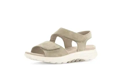 Produktbild: Gabor Damen Riemchensandalen, Frauen Sandalen,Sommersandalen,bequem,flach,Sommerschuhe,Freizeitschuhe,offene Schuhe,Schilf (Micro),39 EU / 6 UK
