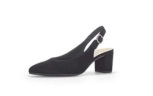 Produktbild: Gabor Damen Slingpumps, Frauen Absatzschuhe,Slingback,Leder,knöchelriemchen,büro-Pumps,Office,bequem,elegant,high Heels,schwarz,37 EU / 4 UK