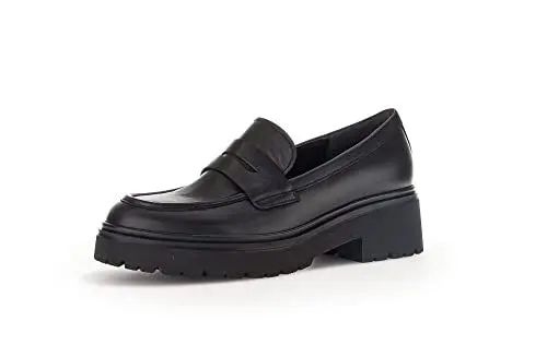 Produktbild: Gabor Damen Slipper, Frauen Slip On,Best Fitting,Slides,Schlupfschuhe,schluepfschuhe,Loafer,College Schuhe,Slip-ons,schwarz (Uni),39 EU / 6 UK