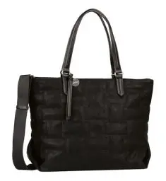 Produktbild: Gabor bags Wilka Damen Shopper Umhängetasche Reißverschluss Groß Schwarz