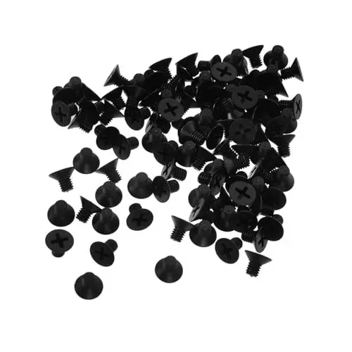 Produktbild: Gadpiparty 100stücke Kunststoffschrauben Für Schalterplatten Nylon-maschinenschrauben Mit Senkkopf Für Elektroinstallationen Langlebig Und Einfach Zu Montieren