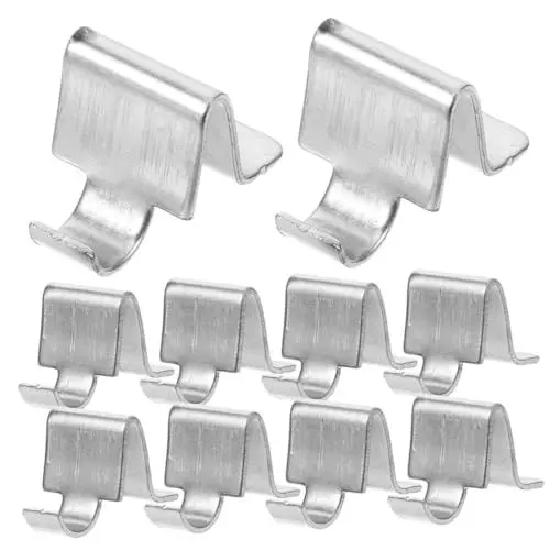 Produktbild: Gadpiparty 10St Zubehör für Aktenschränke Pilaster-Regalhalterungsclip Klammern für Regalhalterungen einlegeböden halterung shelf bracket Regalklammern für Metallregale Regalhaken aus Metall