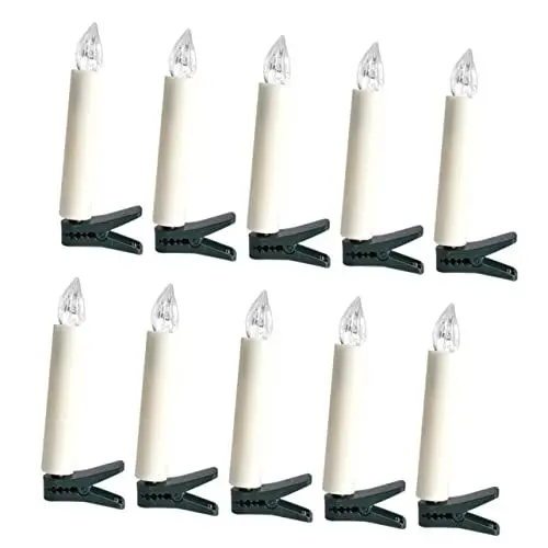 Produktbild: Gadpiparty 10St flammenlose Kerze weihnachtsbaumbeleuchtung tannenbaum beleuchtung flammenlose weihnachtskerze Simulation Kerzenlicht weihnachtsdeko Dekor flackernde Kerze geführte Kerze LED