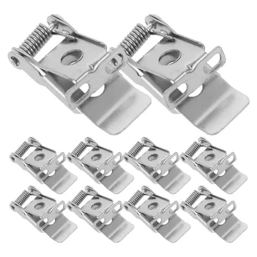 Produktbild: Gadpiparty 10 Stück Panel-Licht-Federclip Einbauleuchten-Clips Eingebettete Federstahl-Lampe Beleuchtungszubehör Für Deckenlampe