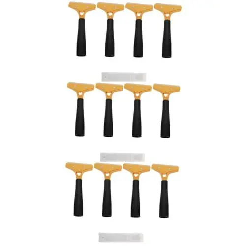 Produktbild: Gadpiparty 12 STK Reinigungsklinge Bodenschaber für Fliesen Fliesenreiniger Glasreiniger Bodenreiniger Rasierklingenschaber Malwerkzeuge Beauty-Nahtschaber Farbschaber malen Waschmittel Stahl