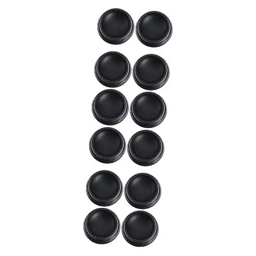 Produktbild: Gadpiparty 12 Stk Rollstuhlmatte Teppich Untersetzer Rollenteller für Hartholzböden möbelschoner möbel kantenschutz Kreisteppich Teppiche Stuhlbeinbezüge Rollenabdeckungen Kinderwagen Boden