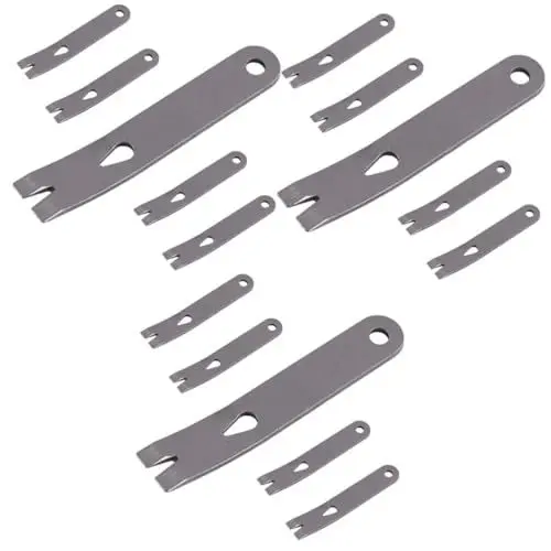 Produktbild: Gadpiparty 15 Stk Brecheisen Schlüsselanhänger schaber outdoor werkzeug key chain Mini-Brechstange Nagelentferner Outdoor-Survival-Versorgung Werkzeuge zum Anheben von Nägeln Rostfreier Stahl