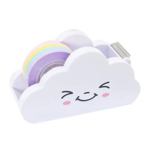 Produktbild: Gadpiparty 1 Set Süßer Regenbogen-washi-klebebandspender Wolken-klebebandschneider Klebebandnachfüllungen Home-office Schule Schreibwaren Bastelbedarf