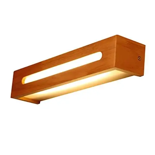 Produktbild: Gadpiparty 1 Satz Waschtischleuchten für Badezimmer Badezimmerbeleuchtung Schminkleuchten aus Holz Wandlampe Badezimmer led wall lights Wandleuchte Schminklicht LED-Licht im Badezimmer Lampen