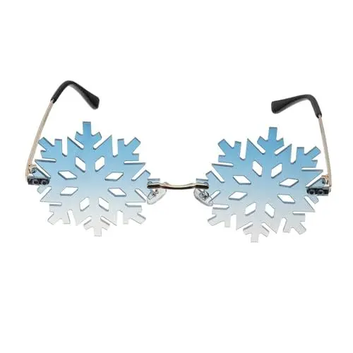 Produktbild: Gadpiparty 1 X Brille Mit Schneeflocken-Brille Schneeflocken-Brille Tropischer Abschlussball Foto-Requisiten Kunststoff-Sonnenbrille Lustige Sonnenbrille Exquisite Brille Stilvolle