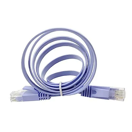 Produktbild: Gadpiparty CAT6 Flaches Netzwerkkabel Hochgeschwindigkeits Ethernet Kabel Für Internetverbindung RJ45 Gigabit LAN Kabel Für Router Modem Und PC Halogenfrei PIMF Schirmung