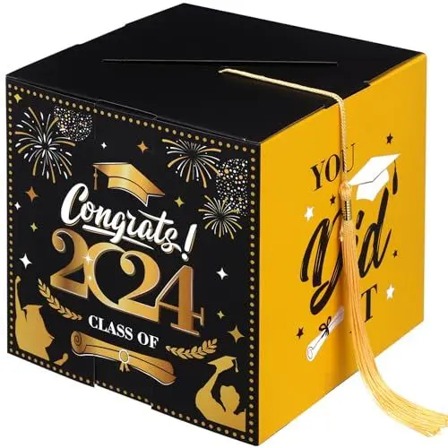 Produktbild: Gadpiparty Abschlussdekorationen 2024 Abschlusssaison Kartenbox Partygeschenkboxen