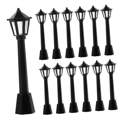 Produktbild: Gadpiparty Realistische Mini Dekorative Lichter 25 Stücke Miniatur Straße Lampen Park Szene Requisiten
