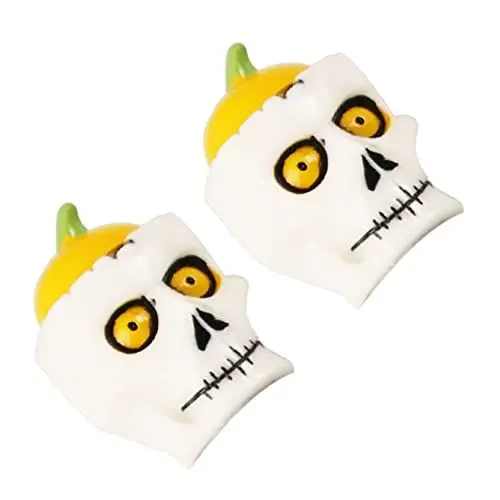 Produktbild: Gadpiparty 2Pcs Schädelflaschenstopper Halloween Metal Wine Flaschenstopper Wiederverwendbares Alkoholgetränksstopper Weinkorken Sparer Halten Sie Wein Frisch Weingeschenke Accessoires für