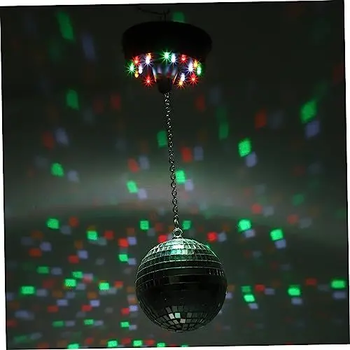 Produktbild: Gadpiparty 2 Stück Bühnenlicht Fensterdekoration Reflektierende Deckenkugellichter Spiegel Wanddekoration Dekorationen Drehbar Silberfarbenes Dekor Mini-Spiegel Display Drehbarer