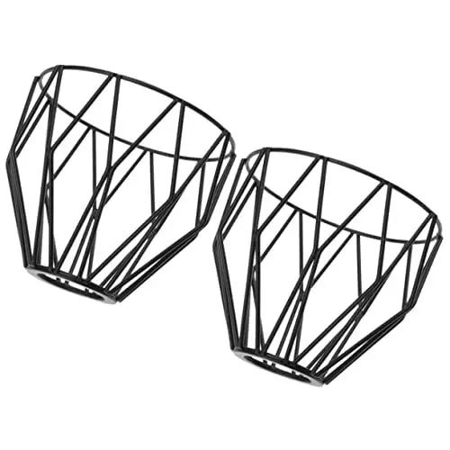 Produktbild: Gadpiparty 2 Stücke Geometrische Design Glühbirne Käfig Schmiedeeisen Lampenschirme für Moderne Decor