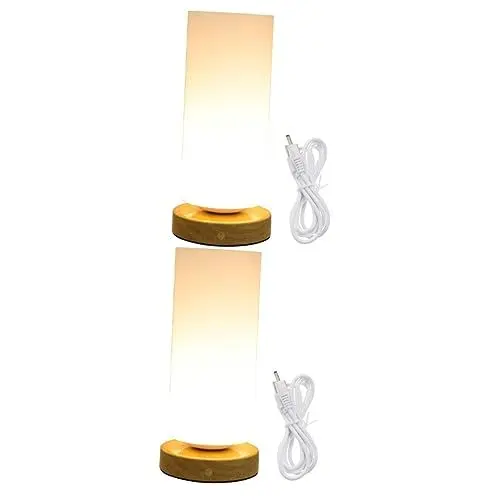 Produktbild: Gadpiparty 2St Vasenlampe im Schlafzimmer Lampenknäufe dekorativ Blumenvasen für Tafelaufsätze LED the office Schreibtischlampe Nachttischlampen hochzeitsdeko Blumenlampen Glaslampe berühren