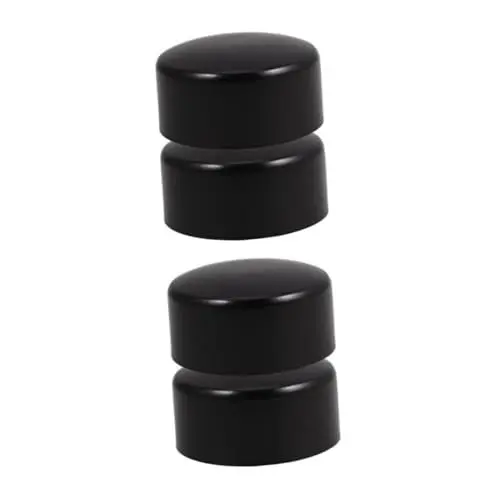 Produktbild: Gadpiparty 2 Sätze 2 Sets Maschendrahtzaunteile Maschendrahtzaunpfosten Bodenflansch Leiter Abstandshalter Gummi Endkappen Vinyl Zaunpfostenkappe Säulengeländer Handlauf 2 Stück * 2