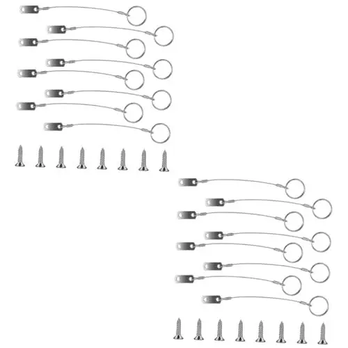 Produktbild: Gadpiparty 2 Sets Sicherheits-haltekabel Lanyard Sicherheitsseil Edelstahl-lanyard Kabel-haltekabel Marine-qualität für Boote und Fahrzeuge