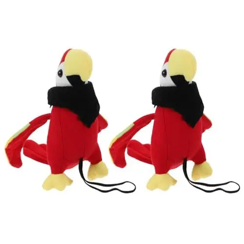 Produktbild: Gadpiparty 2 Sätze Künstliche Schulterstütze Für Piratenpapagei Ausgestopftes Tier Piraten-fotoautomaten-Requisiten Halloween-Requisiten Piratenvogel Für Die Schulter Cosplay Plüsch Hut