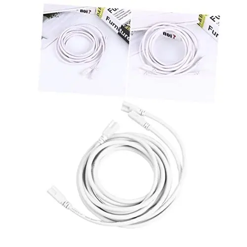 Produktbild: Gadpiparty 2 Stück 2 Lampenanschlusskabel Netzkabel Verlängerungskabel für LED-Leuchtstofflampen LED-Röhre Lampenfassung Fassung stoßverbinder LED-Röhre Stromkabel doppelseitiges Kabel t5
