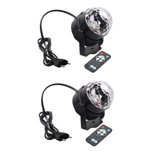 Produktbild: Gadpiparty 2st Disco-partylicht Bühnenbeleuchtung Blitzlicht Ton Aktiviertes Licht Partylichter - Mini Rotieren