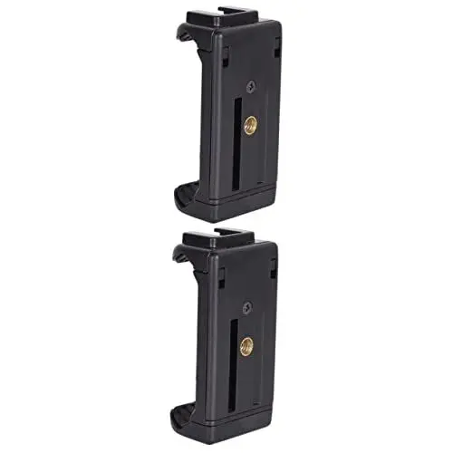 Produktbild: Gadpiparty 2 Stück Smartphone-klemme Für Stativ 1/4 Zoll Loch Telefonhalter 8–18 7 cm Ausziehbare V-förmige Klemme Für Tablet-Telefon