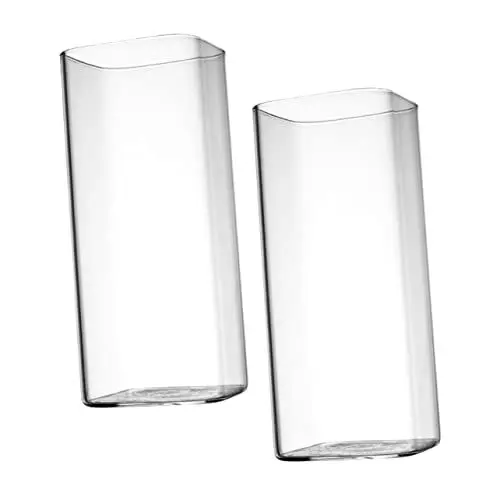Produktbild: Gadpiparty 2st Frühstücksmilchbecher Longdrink Becher Cocktailgläser Tasse Highball-trinkgläser Klarer Küchenbecher Hohe Trinkgläser Saftflasche Highball Trinken Glas Eistee Kind Getränke
