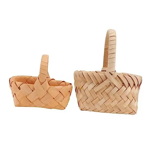 Produktbild: Gadpiparty 2 Mini-körbe – Dekorative Blumenkörbe Für Zuhause Hochzeit Und Fotostudio