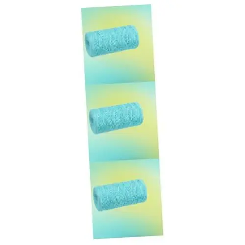 Produktbild: Gadpiparty 3St Zwirnseil für das Handwerk Juteseil zum Basteln künstliches Band Jutegarn natürliches Juteseil hochzeitslaken hochzeitsbingo Geschenkanhänger The Craft weihnachtsdeko Blue