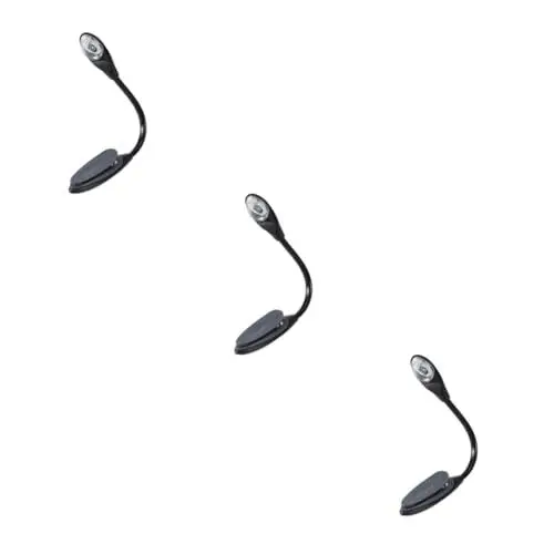 Produktbild: Gadpiparty 3St tischlampe batteriebetrieben mini leselampe Schlanke Leselampe Handliche Leselampe Graue Leselampe Augenschonende Leselampe buchlampe Leselicht LED Buch Licht Clip-Licht