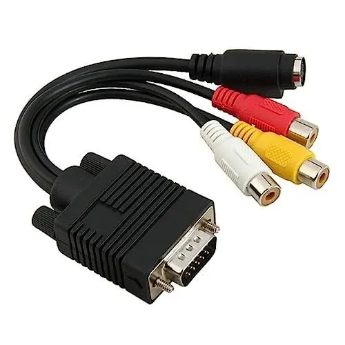 Produktbild: Gadpiparty Auf 3 Adapterkabel – Reines Pvc – 20 Cm Länge – Tv-konverter Für Laptops/desktops