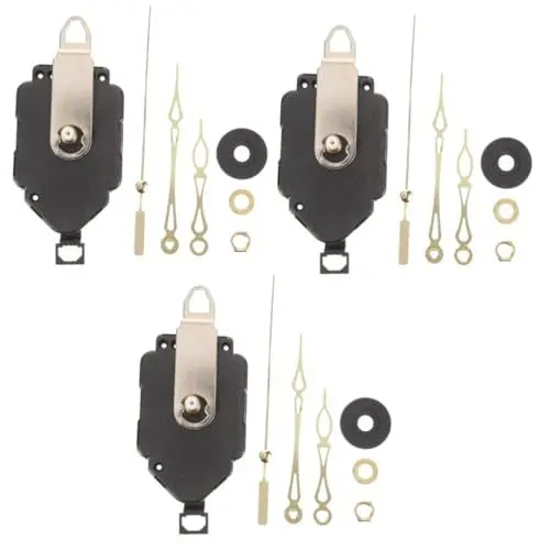 Produktbild: Gadpiparty 3sätze Wanduhr Mechanismus Präziser Uhrwerk Ersatz Mit Leisen Zeigern Für Kreative Uhrenprojekte Inklusive Notwendiger Teile Und Einfacher Installation