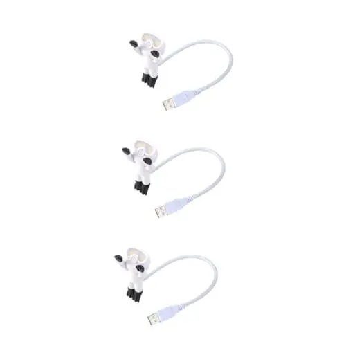 Produktbild: Gadpiparty 3 Stk Usb-lampe Tragbare Taucherlampe Energiesparendes Nachtlicht Mini-tischlampe Led-leselicht Usb Wiederaufladbare Leselampe Taucher Führte Nachtlicht Buch Licht Weiß Einfach